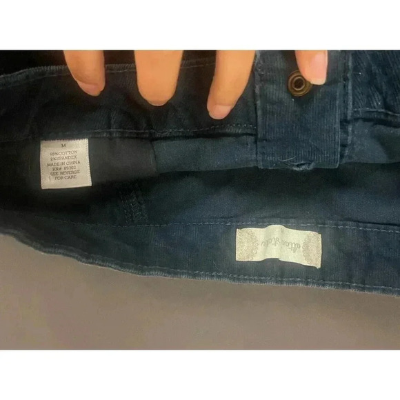 Altar'd State Woman's Blue Corduroy Mini Button Front‎ Skirt Medium - Picture 5 of 7